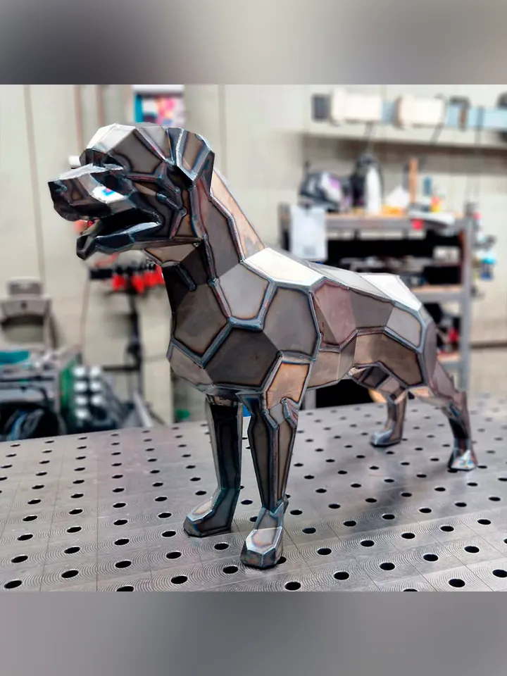 Welding Project Plans Drawings Rottweiler (DXF, PDF)