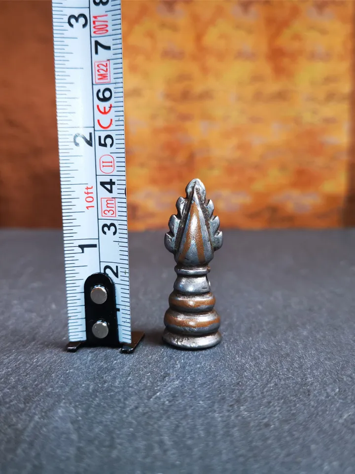 Gandhanra Antique Tibetan Buddhist Amulet Pendant,Mani Jewel/Wish-Fulfilling Cintamani Stupa,50 Years Old