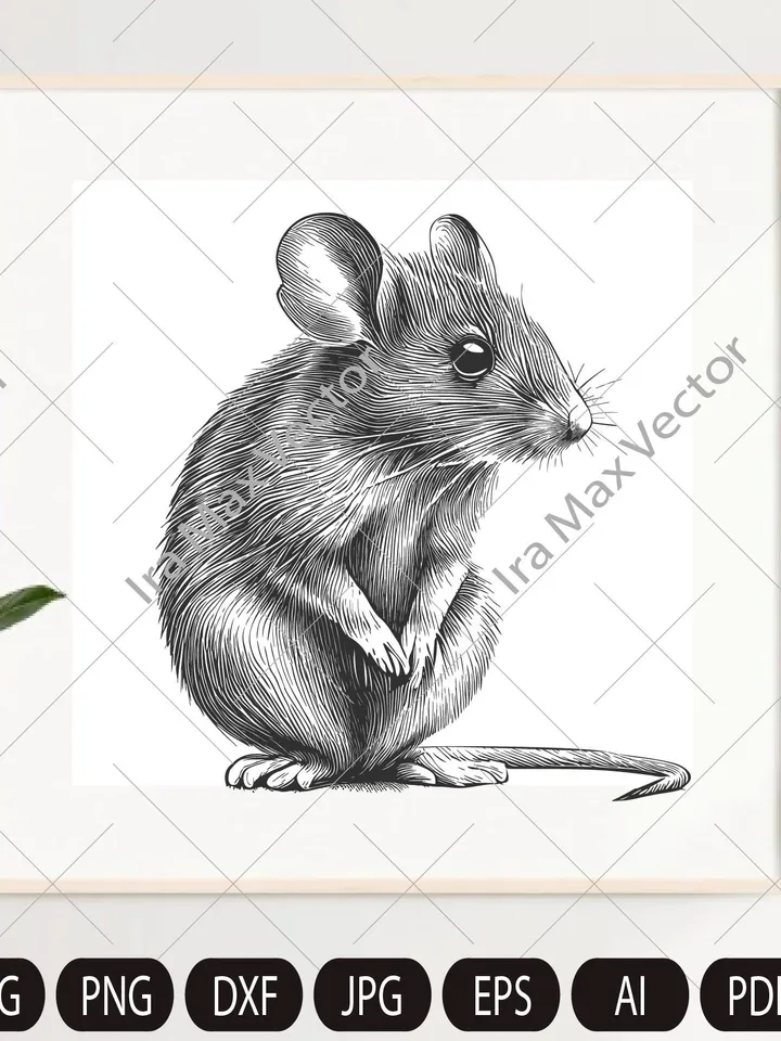 Mouse Svg, little Mouse Clipart, Mouse baby, Mouse Head, Mouse Cut Files , Mouse Silhouette, Animals Silhouette,little rat svg