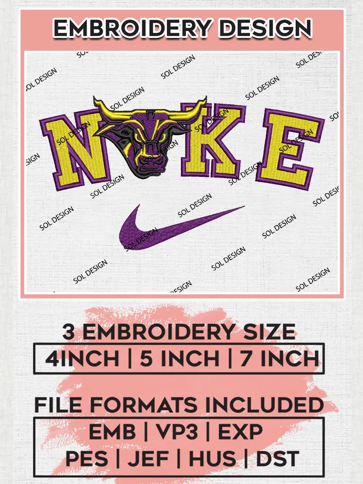 Ni.kee Minnesota State Mavericks College Team Logo Embroidery Design Files, NCAA Minnesota State Mavericks Machine Embroidery, NCAA Teams, 3 sizes, NCAA Machine embroidery designs, Digital Download