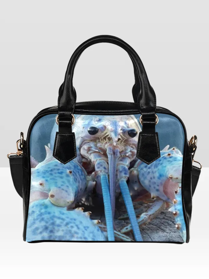 Blue Lobster Meme Shoulder Bag
