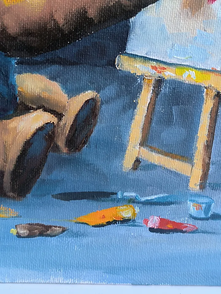 Bear artist oil painting, Bear painting, Kind painting
