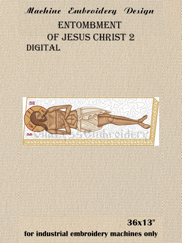 Entombment of Jesus Christ 2 embroidery design