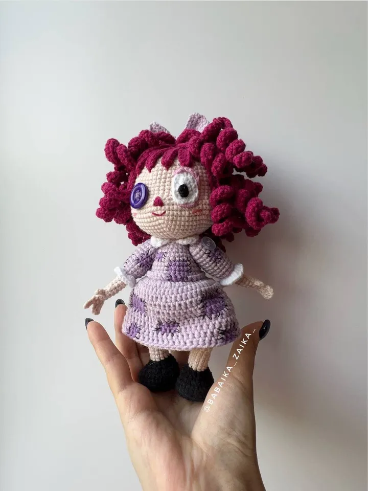 PDF Crochet Ragatha Pattern, Amazing Digital Circus Amigurumi Pattern, Crochet Monster, Halloween Doll Crochet Pattern, Amigurumi Doll