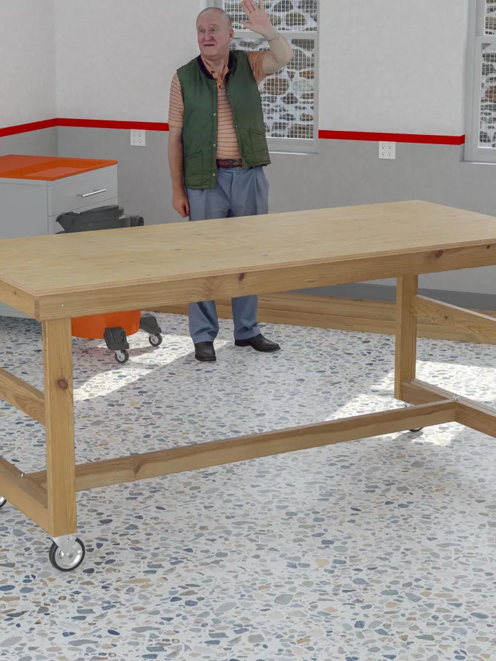DIY Mobile Folding Work Bench Plans, PDF