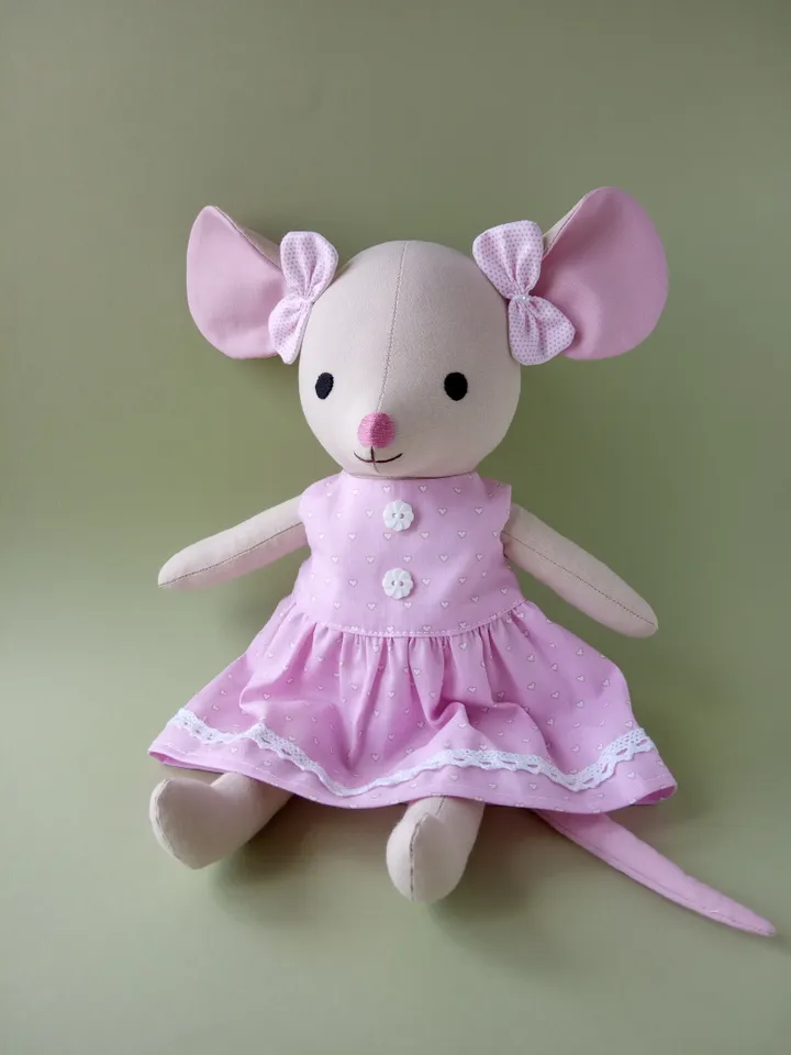 Mouse Doll Sewing Pattern (With Clothes)