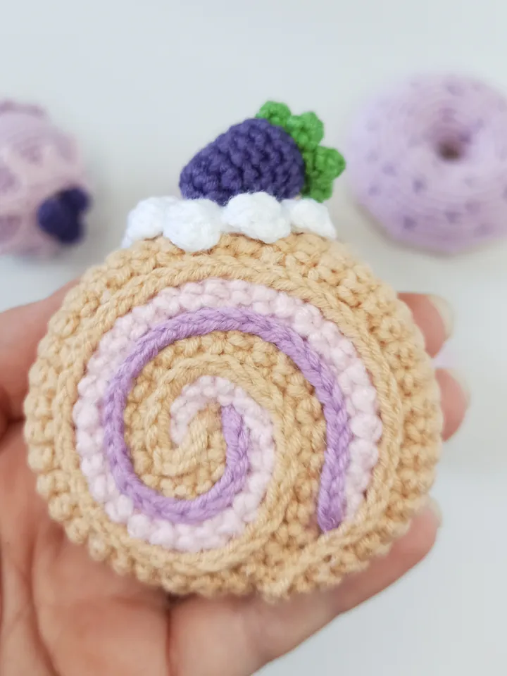 Set of crochet sweets