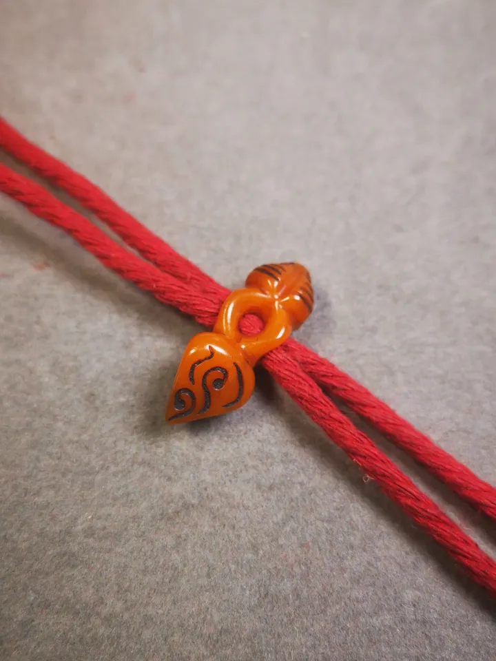 Gandhanra Handmade Tibetan Pendant Bead,Bone Carved Spacer Bead for Mala,Phurba Amulet,Prayer Beads Accessories