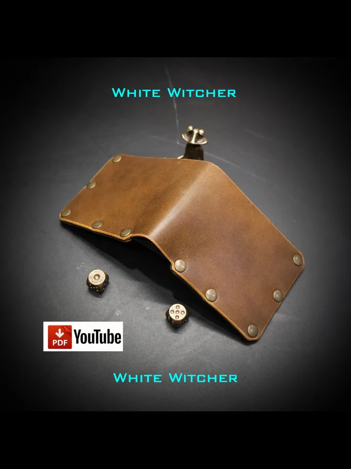 Riveted wallet - pdf leather pattern. BF27