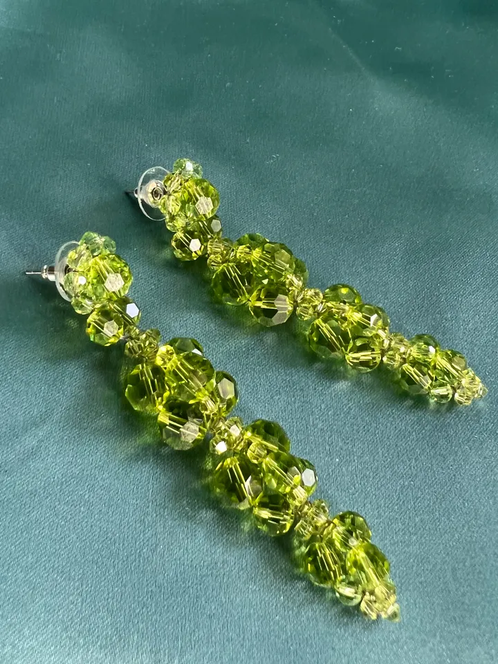 Cluster Drip Beaded Earrings