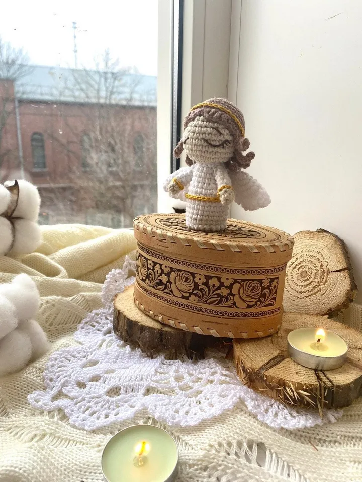 PDF Christmas Angel Crochet Pattern, Amigurumi Angel Pattern, Easter Pattern, Crochet nativity, Angel doll, Amigurumi crochet toys