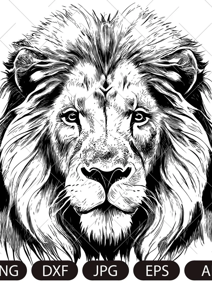 Lion Face svg / Lion Head svg / Lion svg / Lion King svg Lions Mascot svg / Leo svg /Lion Head /Lion Printable / INSTANT DOWNLOAD