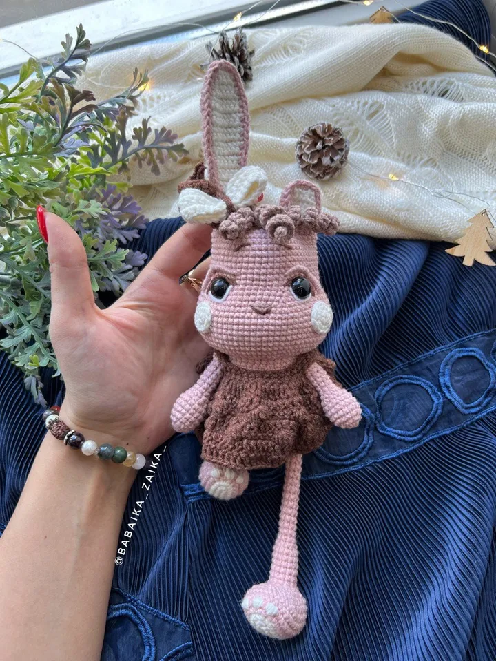 PDF Crochet Bunny-Bear Pattern, Small Toy Pattern, Amigurumi Teddy Bunny, Animal Pattern, Amigurumi bear pattern, shifter toy pattern