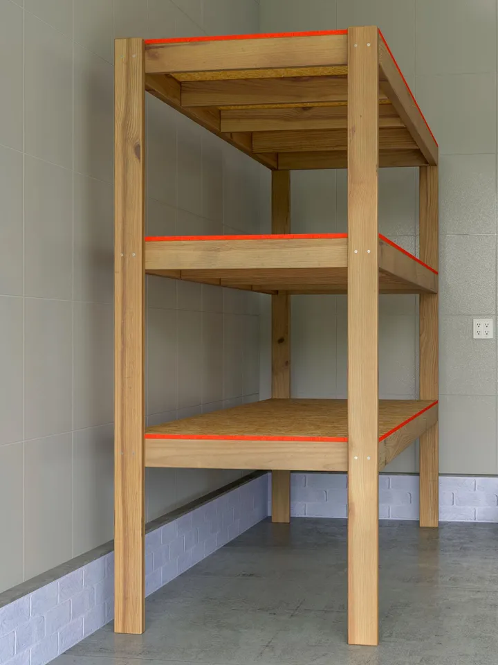 DIY 32x96 Garage Shelves Plans, PDF
