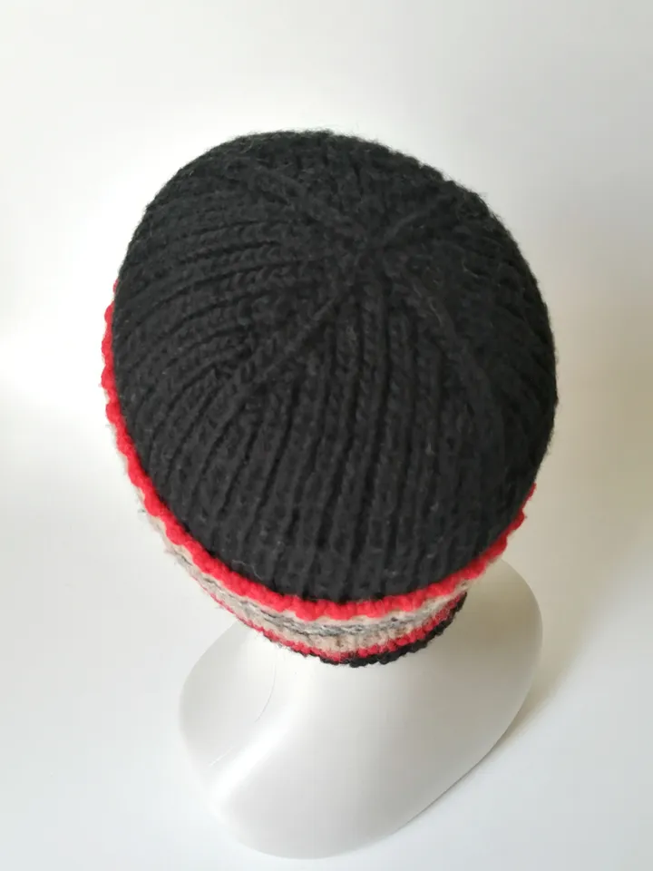 Handmade Alpaca and Merino Wool Men's Ribbed Beanie. Hand-knitted Warm Winter Cap. Cozy warmth with a touch of luxury. FREE SHIPPING!