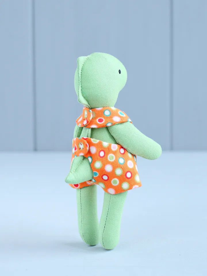 PDF Mini Dinosaur with Egg-shaped Sleeping Bag Sewing Pattern
