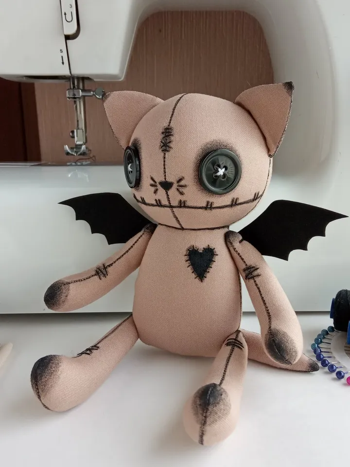 Handmade Cat Doll – Brown
