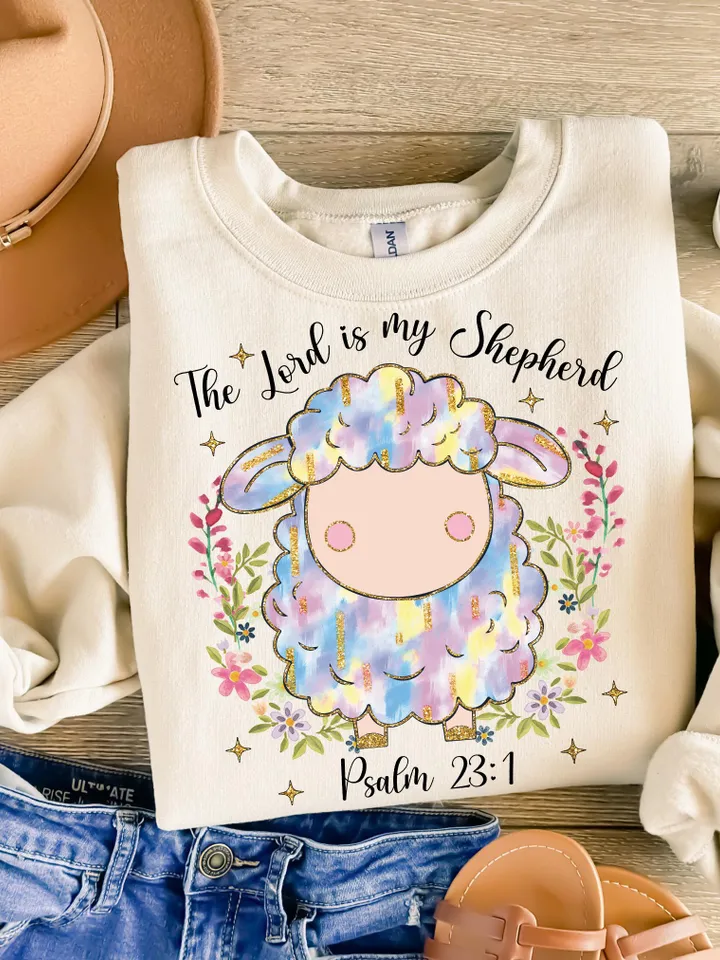 Christian Easter Png, The Lord is my Shepherd Png, He is Risen PNG, Lords Prayer Png, Easter Jesus png, Bible Verse Png, Easter Brushstroke