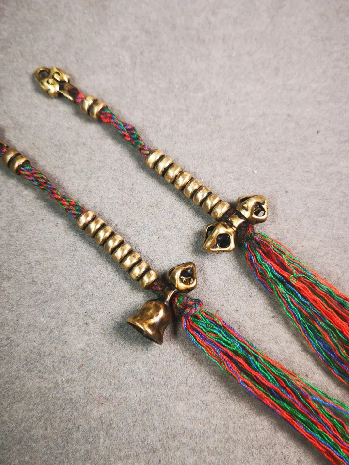Gandhanra Handmade Tibetan Buddhist Mala Counters,Prayer Bead Counters,with Dorje and Vajra Pendant,Made of Brass