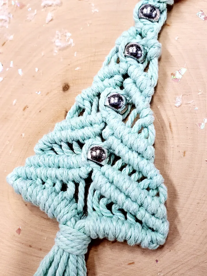 Macrame Tree Ornament Macrame Christmas Tree Macrame Christmas Ornaments Unbreakable Ornaments Holiday Car Charm Boho Tree Ornaments