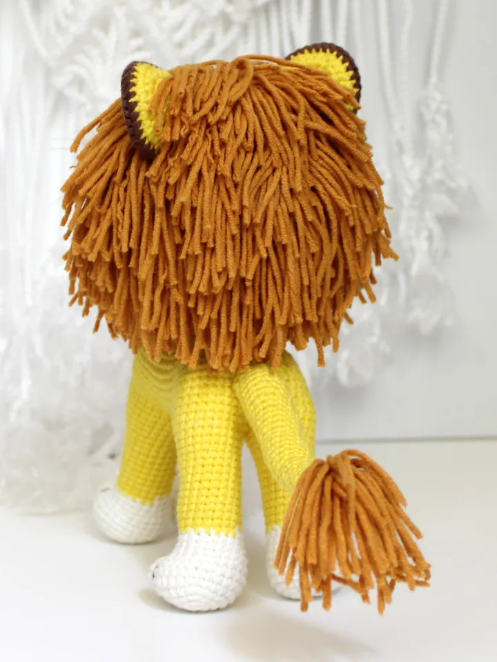 Lion crochet pattern PDF in English Amigurumi lion cub stuffed animal toy