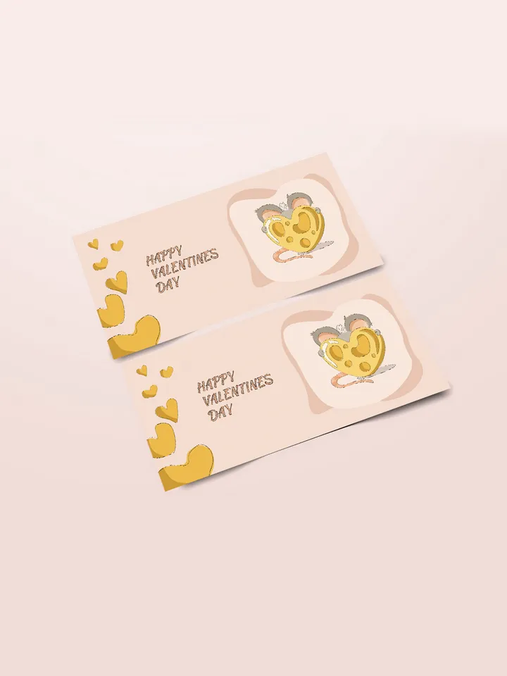 Cheesy Heart Postcard