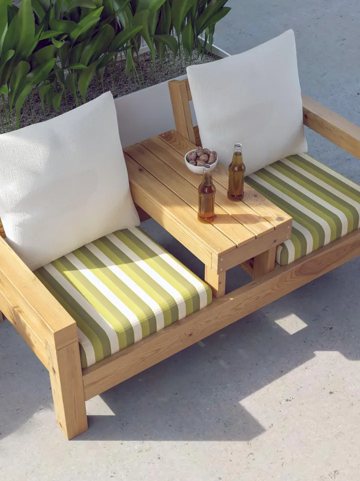 Double Chair Bench Plans, PDF, DIY