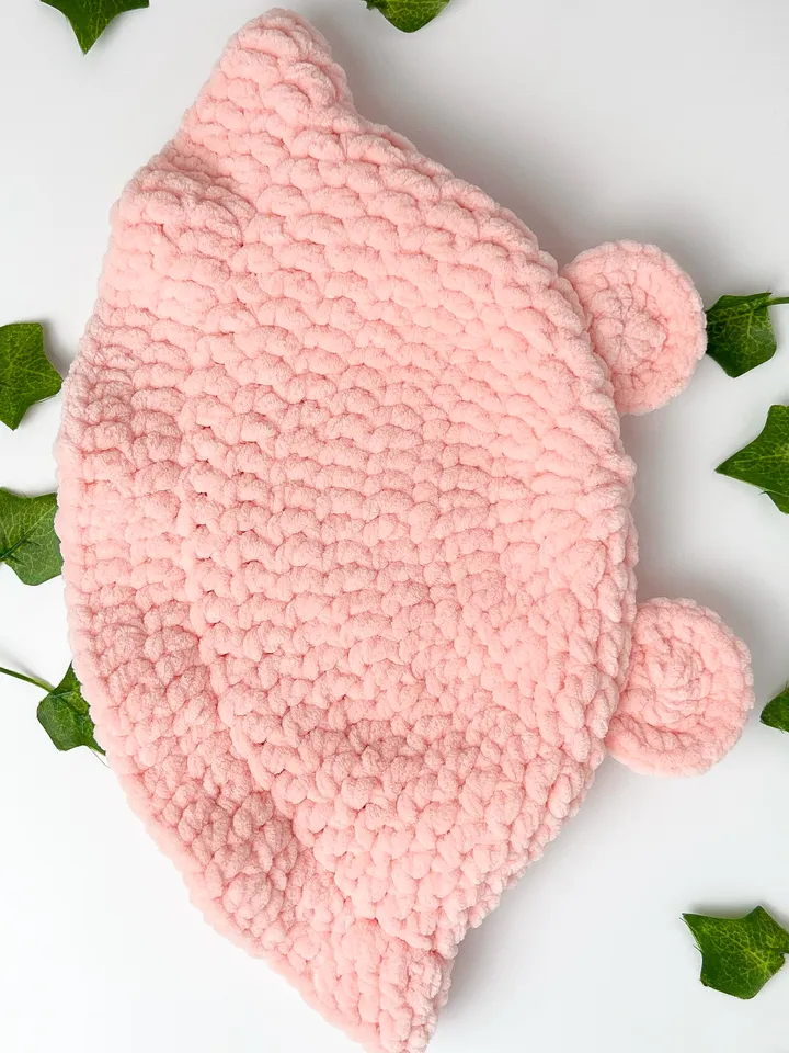 Crochet Cute Bear Bucket Hat