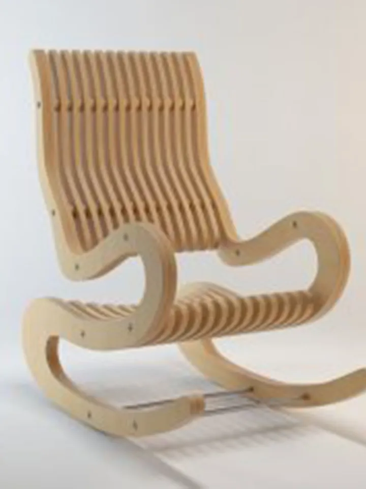Digital Template Cnc Router Files Cnc Rocking Chair Files for Wood Laser Cut Pattern