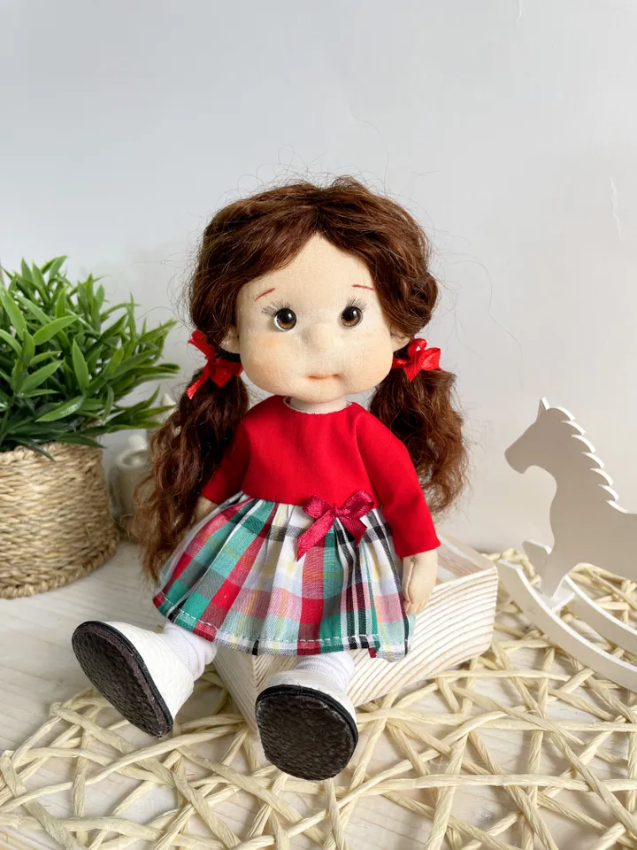 Art Doll Waldorf Doll Inspiration Handmade Textile Doll Birthday Gift for Girl