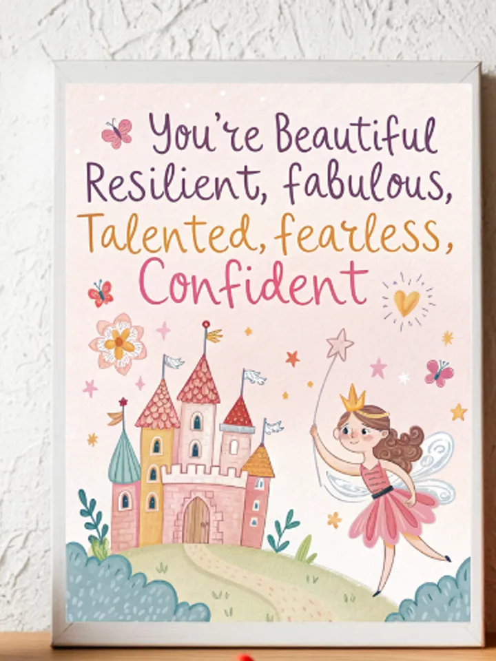 Princess Motivational Kids Poster