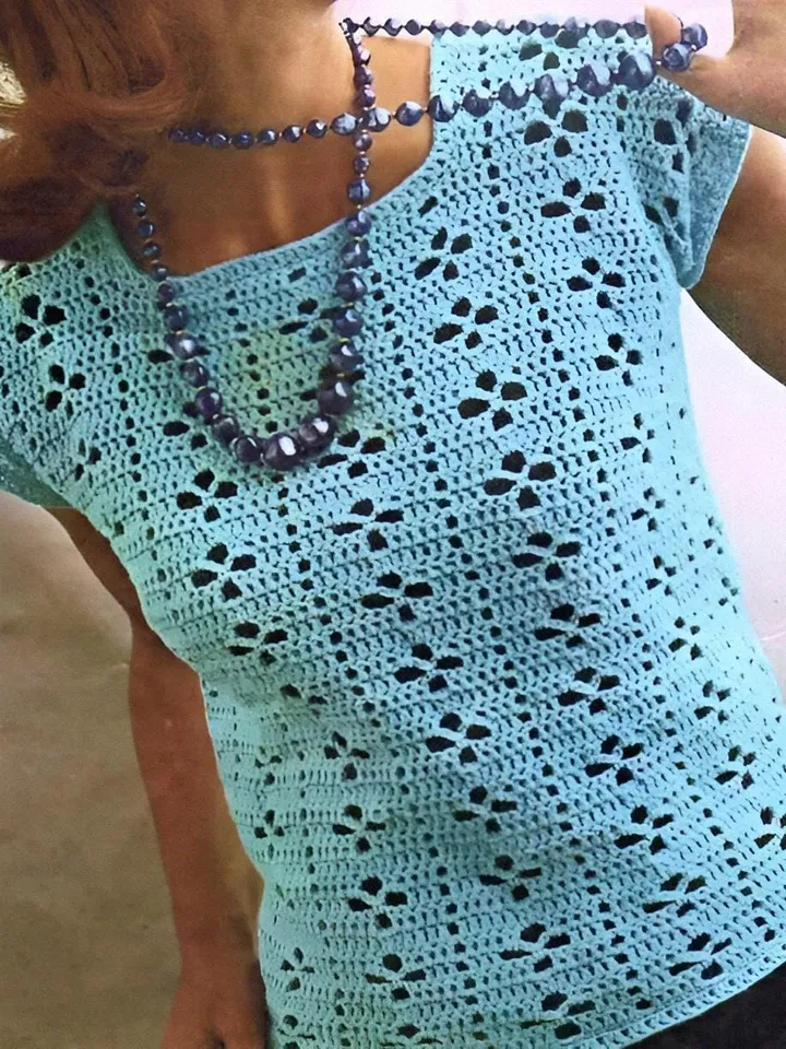 crochet pattern TOP, women crochet top, crochet summer top, easy top pattern, vintage top crochet pdf instant download