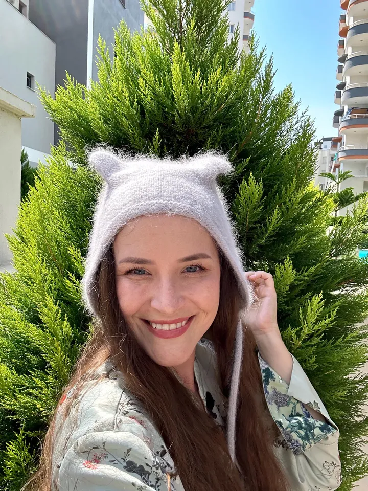 Kitty Hat Knitting Pattern PDF: Adorable Cat-Ear Hat – Easy Beginner Tutorial, DIY Knit Beanie, Animal Ears, Instant Digital Download
