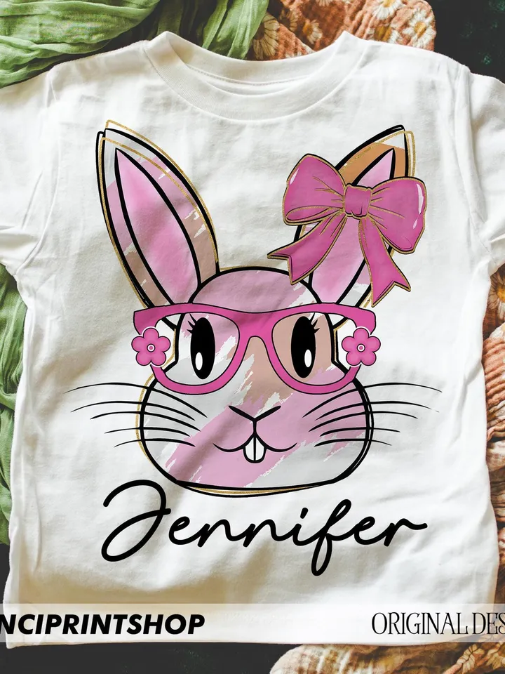 Happy Easter png, Bunny for girls png, Bunny for boys, Easter Bunny png, Easter png, Toddler Easter png, Kids Easter png, Retro Easter png
