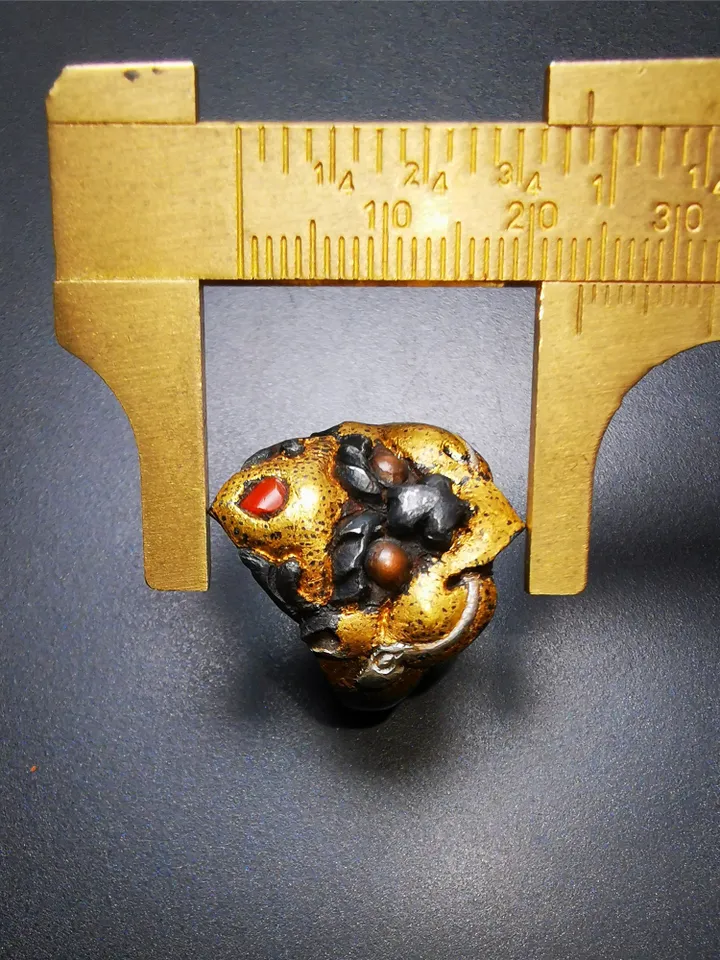Gandhanra Unique Handcrafted Men's Ring, Tibetan Buddhist Garuda Ring,Made of Pure Gold Filled and Silver Filled,Protection Jewelry