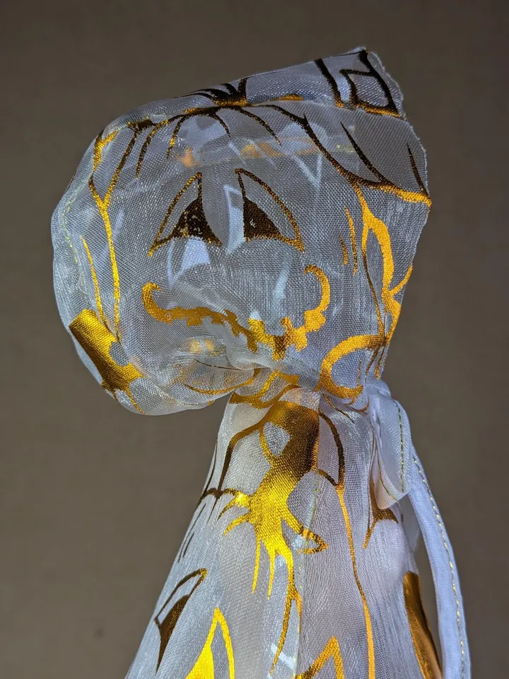 Handmade Halloween transparent cape for 1/6 scale fashion dolls