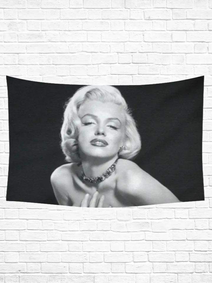 Marilyn Monroe Wall Tapestry, Cotton Linen Wall Hanging