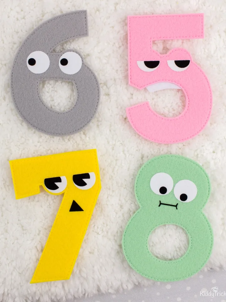 Felt Numbers - Sewing Patterns