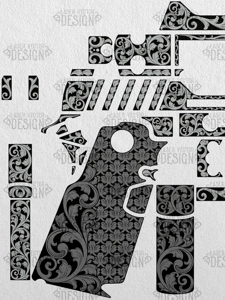VECTOR DESIGN Springfield Armory 1911 DS Prodigy AOS Scrollwork 1