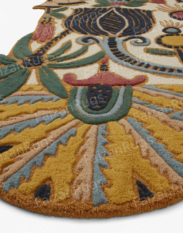 Buy 8x10 Aesthetic Hand Tufted Rug 100% Wool For Living Room, Bed Room, Kids Room In Any Size 10x14,9x12,8x10,6x9,5x8,3x5 Quick Up Guys!