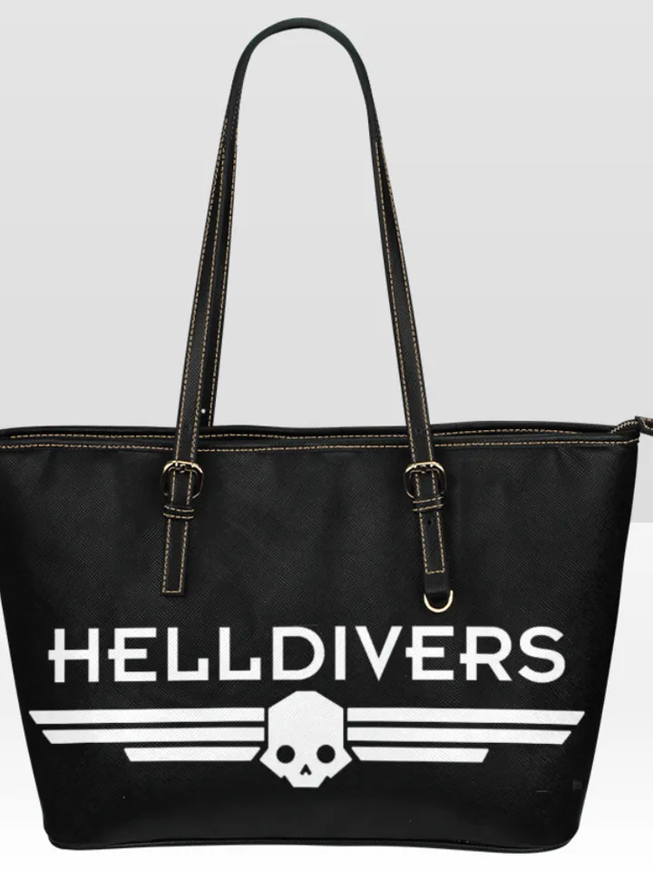 Helldivers Leather Tote Bag