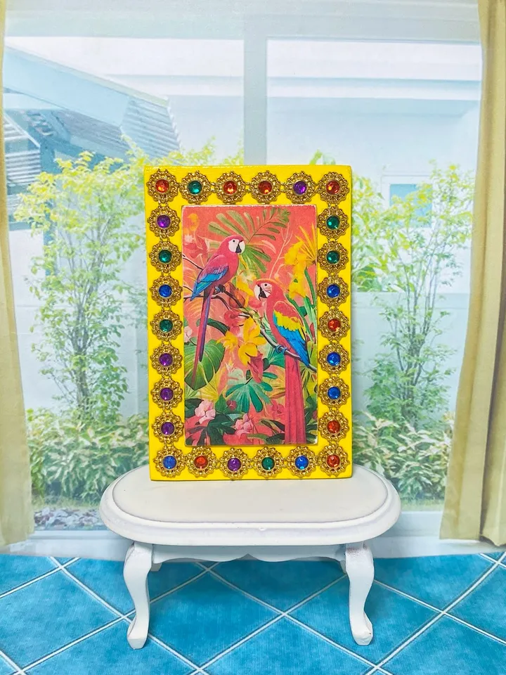 Bright Panel. Panel for a dollhouse. 1:12. Handmade.