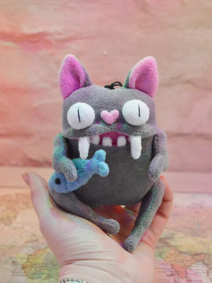 PDF Plush Toy Pattern – Fleece Cat & Dog with Accessories