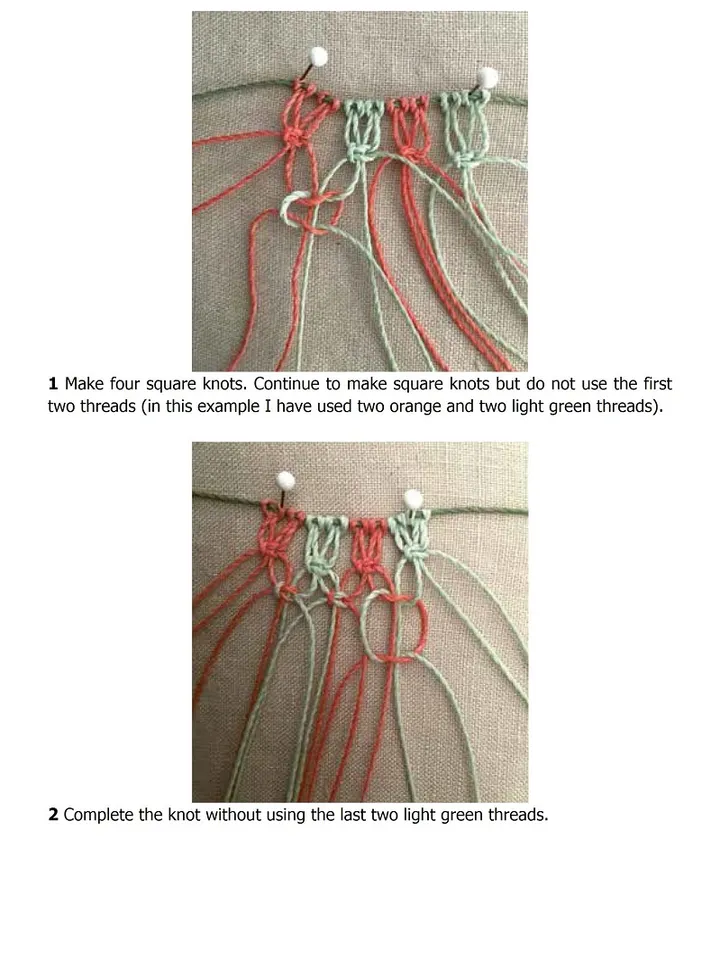 Knot and bead macramé jewelry