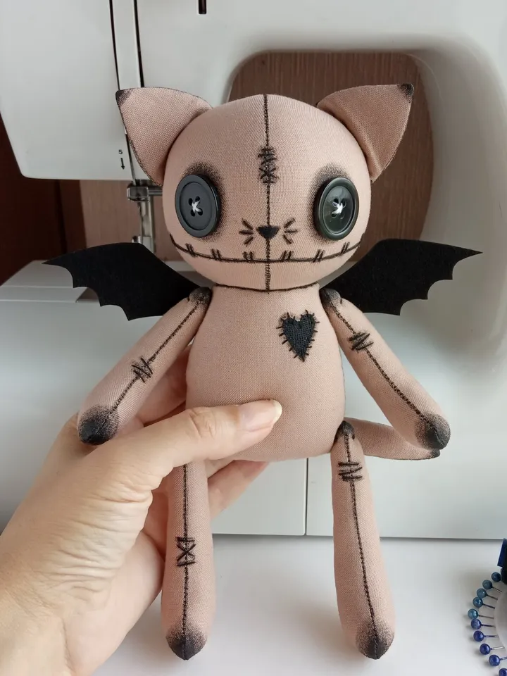 Handmade Cat Doll – Brown