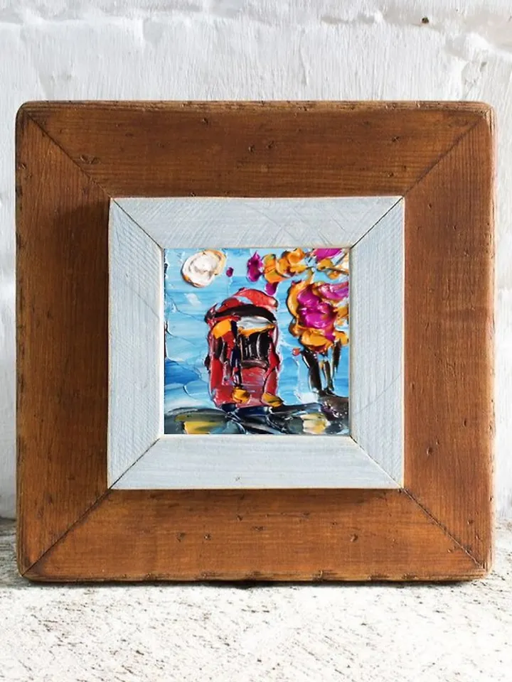 手工油畫 Tram Japanese 油畫原作 Painting Hand Painted 油畫 by Verafe