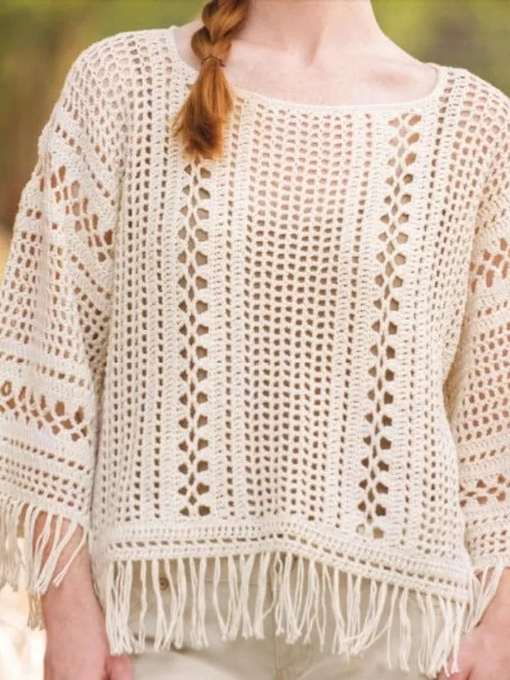 CROCHET PATTERN Top / Summer crochet sweater / boho Top pattern