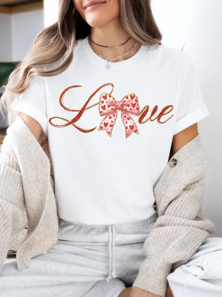 Love Coquette png, Love sublimation, Valentine's Day Digital Designs Download, Coquette bow png, Trending Vday designs, Aesthetic Valentines