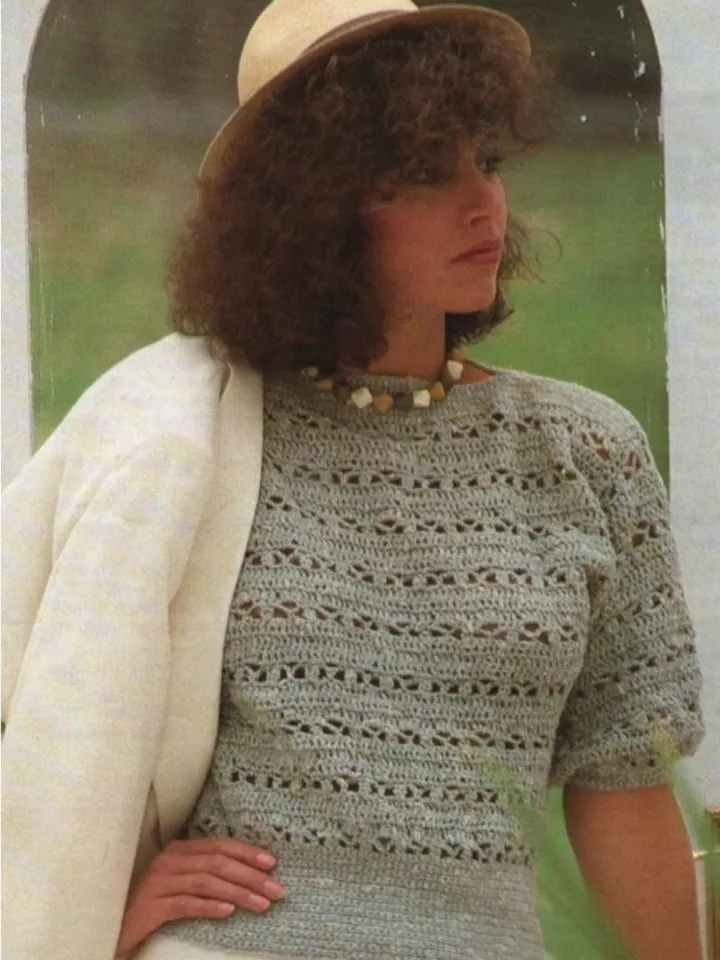 Top crochet pattern, summer top crochet, women top crochet pattern