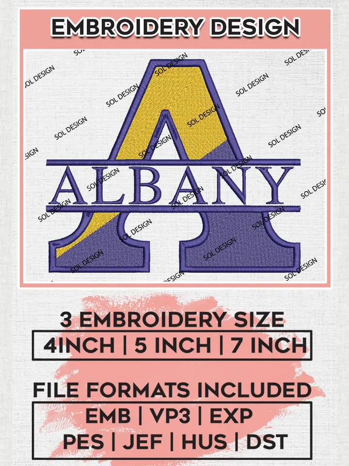 NCAA UAlbany Great Danes Team Logo Word embroidery designs, NCAA UAlbany Great Danes Logo Machine embroidery files, NCAA Team Logo embroidery designs, NCAA Game Day Machine embroidery designs, Digital Download